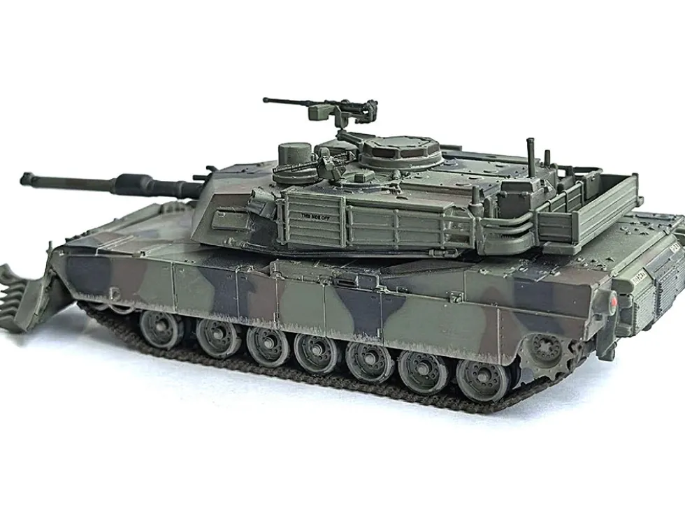 United States M1A2 SEP (System Enhancement Package) Tank with Mine Plow (Plowing Mode) "United States Army, 1st Battalion, 16th Cav. Reg., Fort Knox" (2002)" Green Camouflage "NEO Dragon Armor" Series 1/72 Plastic Model by Dragon Models