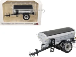 Unverferth Pro-Force 1850 Dry Fertilizer Applicator with Dual Wheels Silver Metallic 1/64 Diecast Model by SpecCast