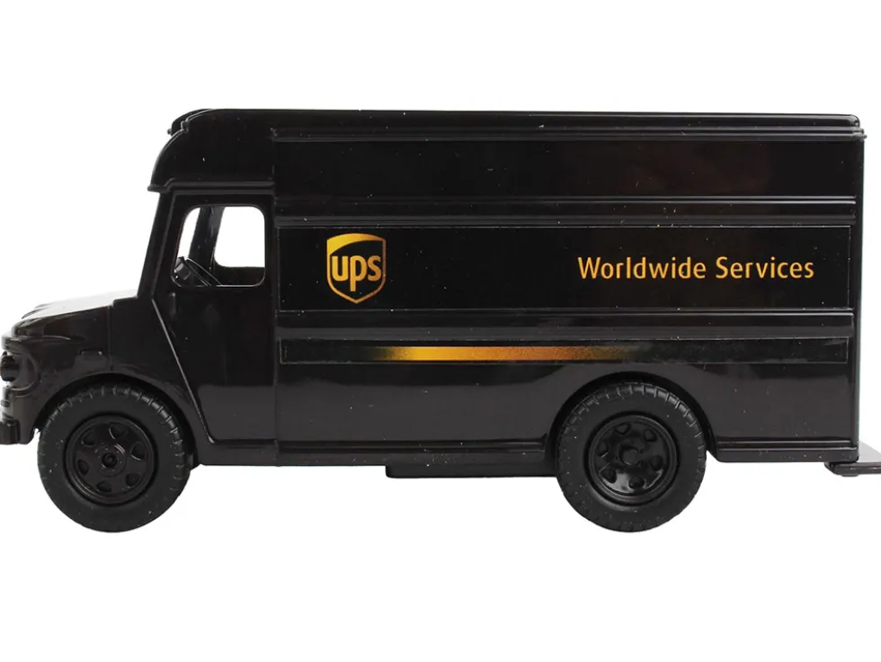 UPS Package Truck Brown UPS Worldwide Services Plastic Model Daron RT4349