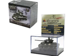 U.S. Sherman M4A3(76) Medium Tank "THUNDERBOLT IV, 37th Tank Battalion, 4th Armored Division, Bastogne" (1944) United States Army "Mini AFV" Series 1/64 Diecast Model by Forces of Valor