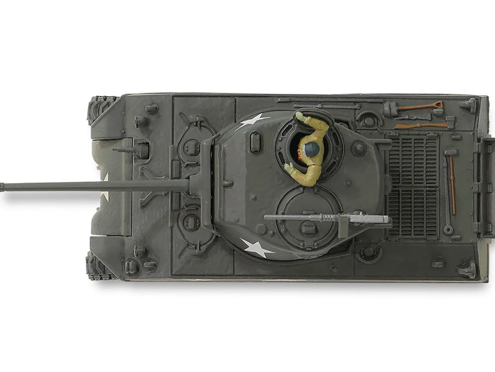 U.S. Sherman M4A3(76) Medium Tank "THUNDERBOLT IV, 37th Tank Battalion, 4th Armored Division, Bastogne" (1944) United States Army "Mini AFV" Series 1/64 Diecast Model by Forces of Valor