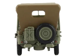 U.S. 1/4 ton Military Vehicle Olive Drab "Gen. Douglas MacArthur, Leyte, WWII" (1945) United States Army "Ground Power Series" 1/72 Diecast Model by Hobby Master