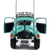 1976 Volkswagen Beetle Baja Miami Green with Pink Graphics 1/18 Diecast Model Car by Solido
