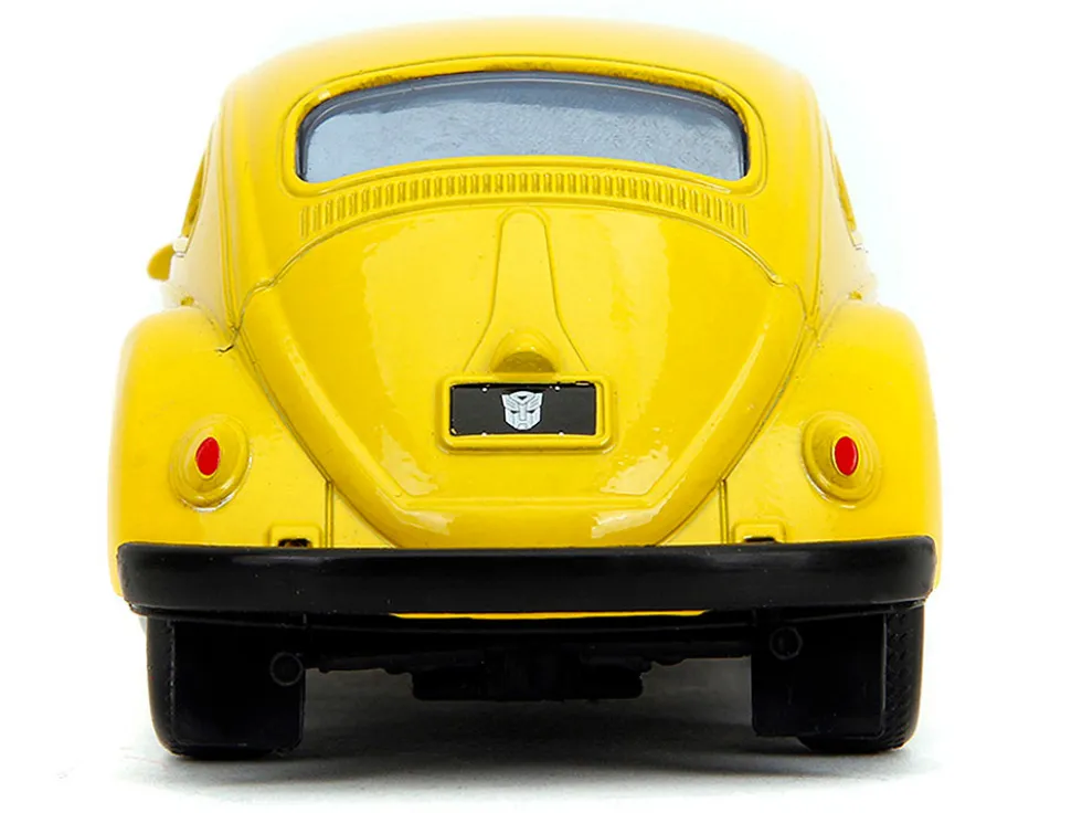 Volkswagen Beetle "Bumblebee" Yellow "Transformers" "Hollywood Rides" Series 1/32 Diecast Model Car by Jada