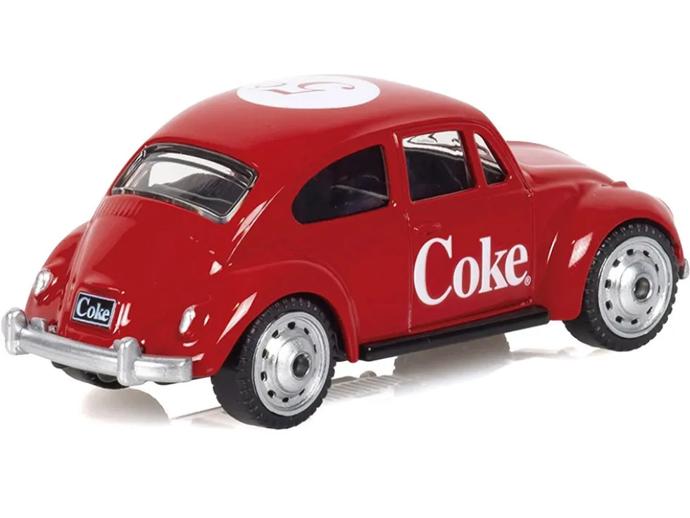 1967 Volkswagen Beetle "Coca-Cola" Red 1/50 Diecast Model by Motor City Classics