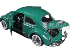 1966 Volkswagen Beetle Green 1/24 Diecast Model Car Motormax 73223 grn