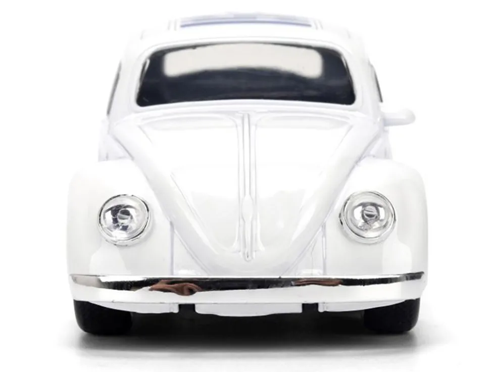 1959 Volkswagen Beetle "R2-D2" Livery White with Graphics "Star Wars" Franchise "Hollywood Rides" Series 1/32 Diecast Model Car by Jada