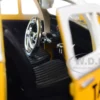 1966 Volkswagen Beetle Taxi Yellow White Top 1/24 Diecast Model Car Motormax 79577