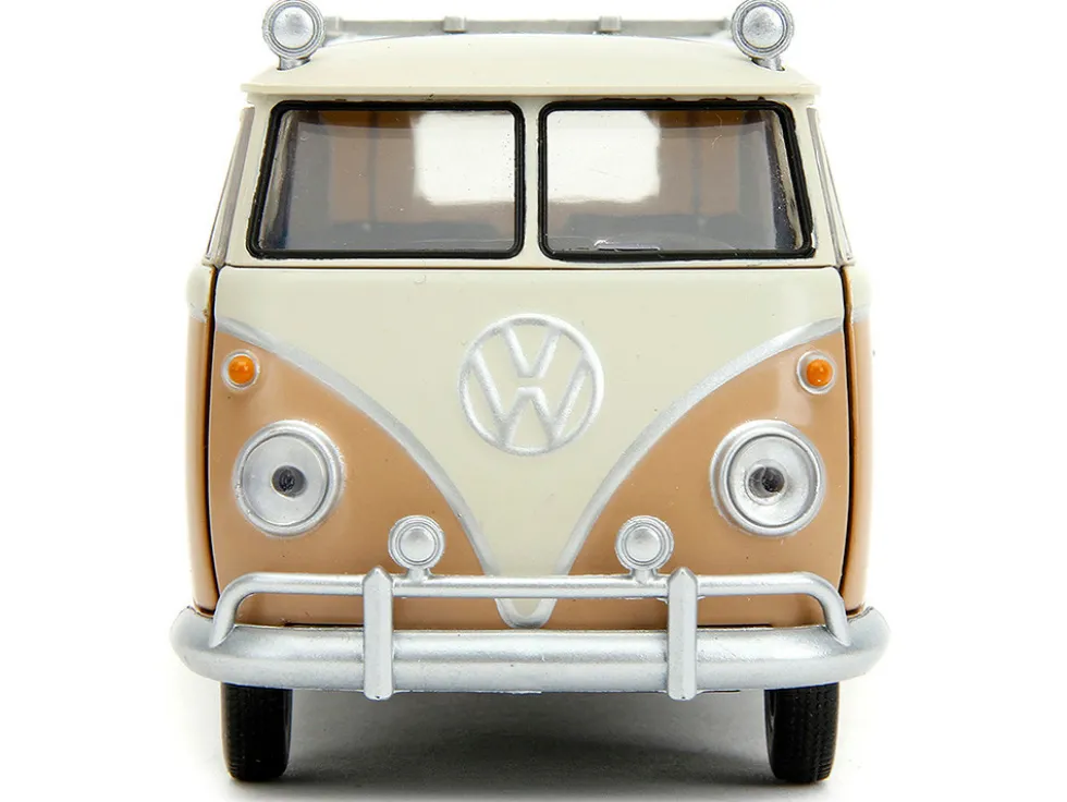 Volkswagen Bus WheelJack Tan and Beige Frank s TV Repair Transformers Rise of the Beasts 2023 Movie Hollywood Rides Series 1/32 Diecast Model Car Jada 34265