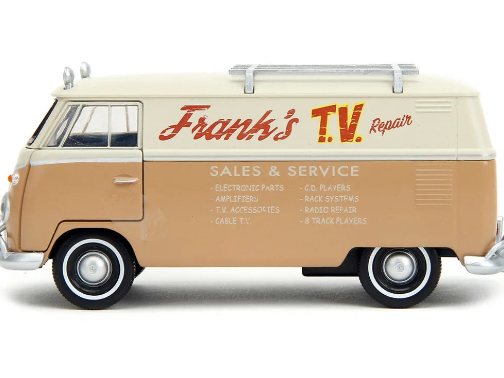 Volkswagen Bus WheelJack Tan and Beige Frank s TV Repair Transformers Rise of the Beasts 2023 Movie Hollywood Rides Series 1/32 Diecast Model Car Jada 34265