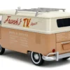 Volkswagen Bus WheelJack Tan and Beige Frank s TV Repair and Transformers Logo Diecast Statue Transformers Rise of the Beasts 2023 Movie Hollywood Rides Series 1/24 Diecast Model Car Jada 34264