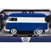 1960 Volkswagen Delivery Van Blue and White Limited Edition to 6650 pieces Worldwide 1/24 Diecast Model Car by M2 Machines