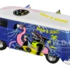 1960 Volkswagen Delivery Van Blue Metallic with White Top Maui and Sons Limited Edition to 6550 pieces Worldwide 1/24 Diecast Model Car M2 Machines 40300-112A