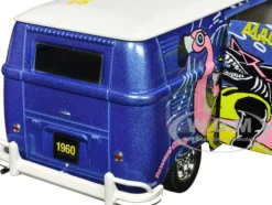 1960 Volkswagen Delivery Van Blue Metallic with White Top Maui and Sons Limited Edition to 6550 pieces Worldwide 1/24 Diecast Model Car M2 Machines 40300-112A