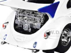 1959 Volkswagen Drag Beetle White with Graphics and R2-D2 Figure 
