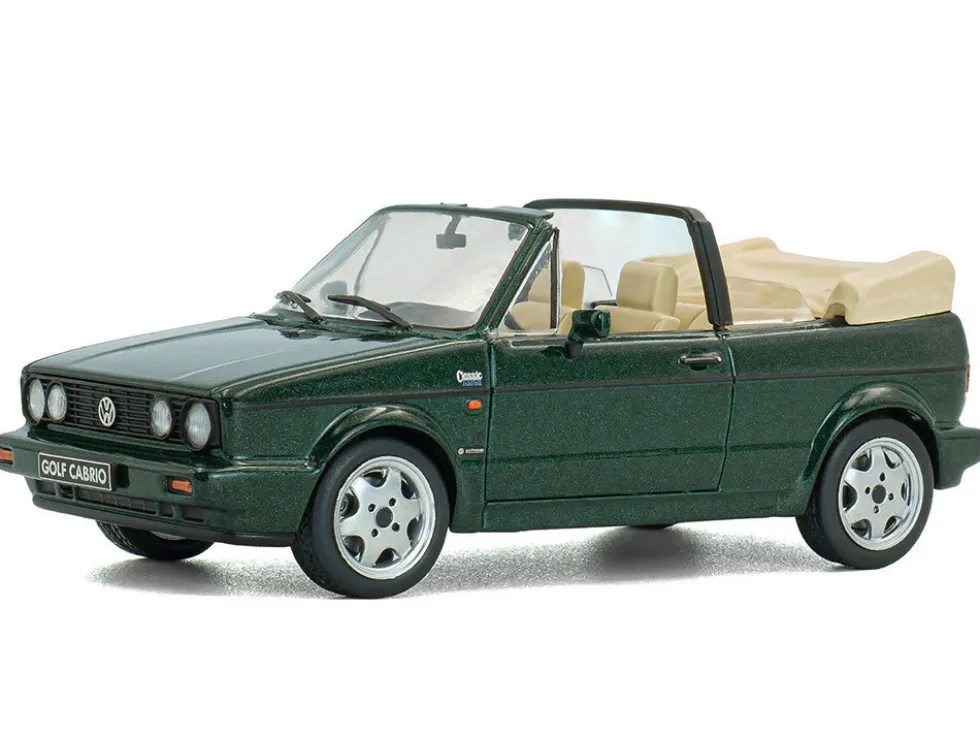 1992 Volkswagen Golf Cabrio Classic Line Classic Green Metallic 1/43 Diecast Model Car by Solido