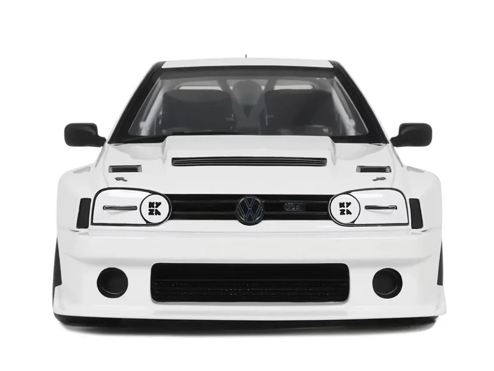 2024 Volkswagen Golf III by Khyzyl Saleem White Limited Edition to 2000 pieces Worldwide 1/18 Model Car by Otto Mobile
