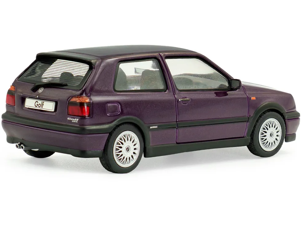 1994 Volkswagen Golf MKIII VR6 Purple Metallic 1/43 Diecast Model Car by Solido