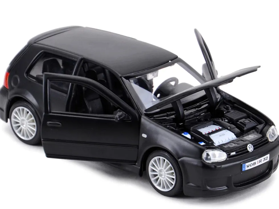 Volkswagen Golf R32 Matt Black Special Edition Series 1/24 Diecast Model Car Maisto 31290