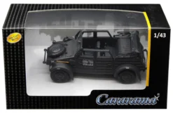 Volkswagen Kubelwagen Convertible K Type 82 Black 1/43 Diecast Model Car Cararama 4-90650