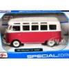 Volkswagen Samba Bus Red 1/25 Diecast Model Car Maisto 31956