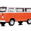 1974 Volkswagen T2 Bus Orange and White 1/24 Diecast Model by IXO Models