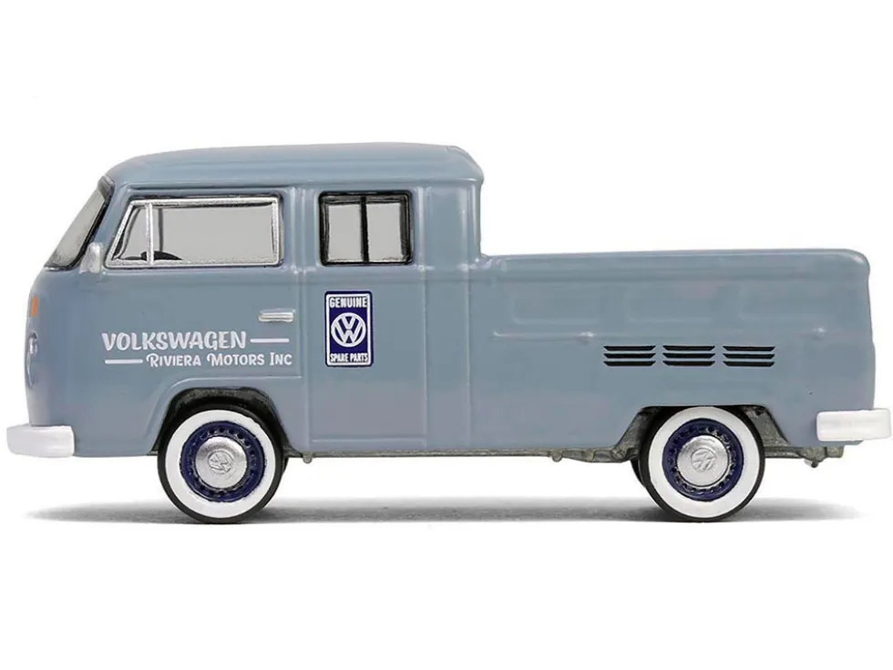 1978 Volkswagen Type 2 Double Cab Pickup Truck "Volkswagen Service" Gray "Club Vee-Dub" Series 20 1/64 Diecast Model Car by Greenlight