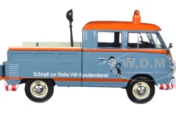 Volkswagen Type 2 (T1) Delivery Pickup Truck Blue/Orange 