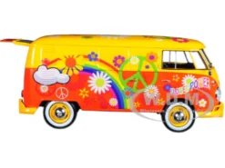 Volkswagen Type 2 T1 Delivery Van Flower Power 1/24 Diecast Car Model Motormax 79563