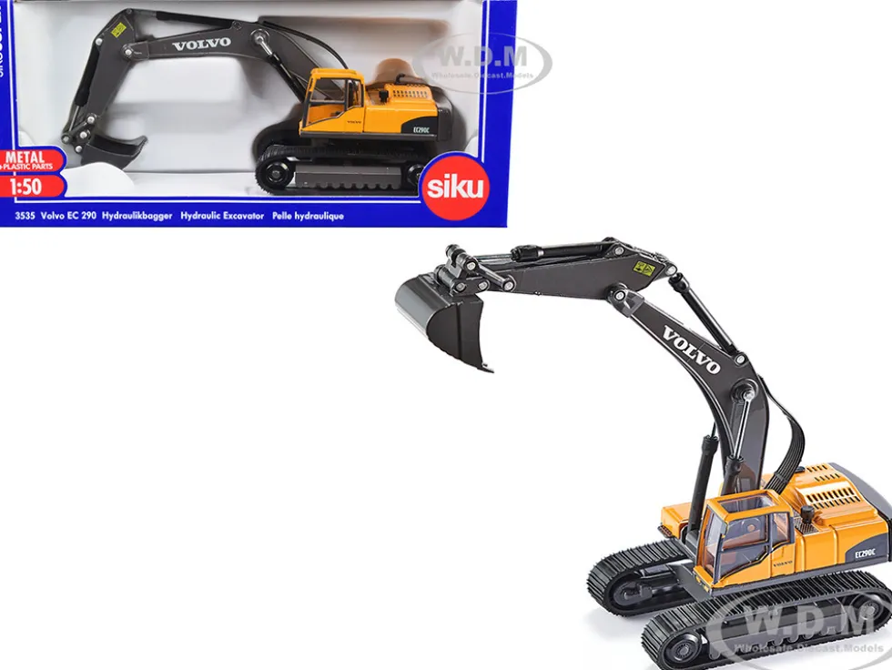 Volvo EC290 Hydraulic Excavator Yellow 1/50 Diecast Model Siku 3535