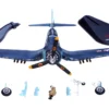 Vought F4U 1A Corsair Fighter Plane Big Hog VF 17 Jolly Rogers Captain Tommy Blackburn US Navy 1943 1/72 Diecast Model Airplane Legion LEG-14619LA