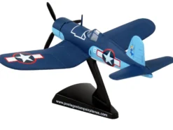 Vought F4U Corsair Fighter Aircraft VMF 422 First Lieutenant Robert Cowboy Stout United States Navy 1/100 Diecast Model Airplane Postage Stamp PS5356-2