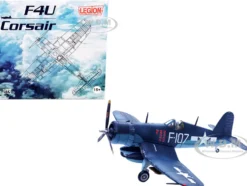 Vought F4U 1D Corsair Fighter Plane 1st Lt Phillip DeLong Marine Fighter Squadron VMF 224 1945 1/72 Diecast Model Airplane Legion LEG-14619LB