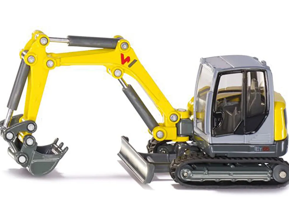 Wacker Neuson ET65 Track Excavator Yellow and Gray 1/50 Diecast Model Siku 3559