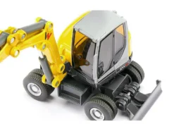 Wacker Neuson EW65 Mobile Excavator Yellow and Gray 1/50 Diecast Model Siku 3560