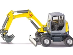 Wacker Neuson EW65 Mobile Excavator Yellow and Gray 1/50 Diecast Model Siku 3560