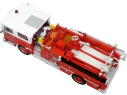 1974 Ward LaFrance Fire Engine "San Francisco Fire Department – Engine 31" Red with White Top "5 Alarm" Series Limited Edition 1/87 (HO) Diecast Model by Iconic Replicas