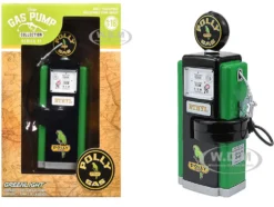 1948 Wayne 100-A Gas Pump "Polly Gas" Black and Green "Vintage Gas Pumps" Series 17 1/18 Diecast Replica by Greenlight