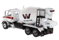 Western Star 4700 SB Concrete Mixer Truck White 1/50 Diecast Model Diecast Masters 71035