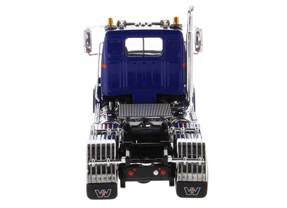 Western Star 4700 SB Tandem Day Cab Tractor Blue 1/50 Diecast Model Diecast Masters 71039