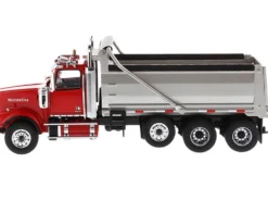 Western Star 4900 SF Dump Truck Red Silver 1/50 Diecast Model Diecast Masters 71067