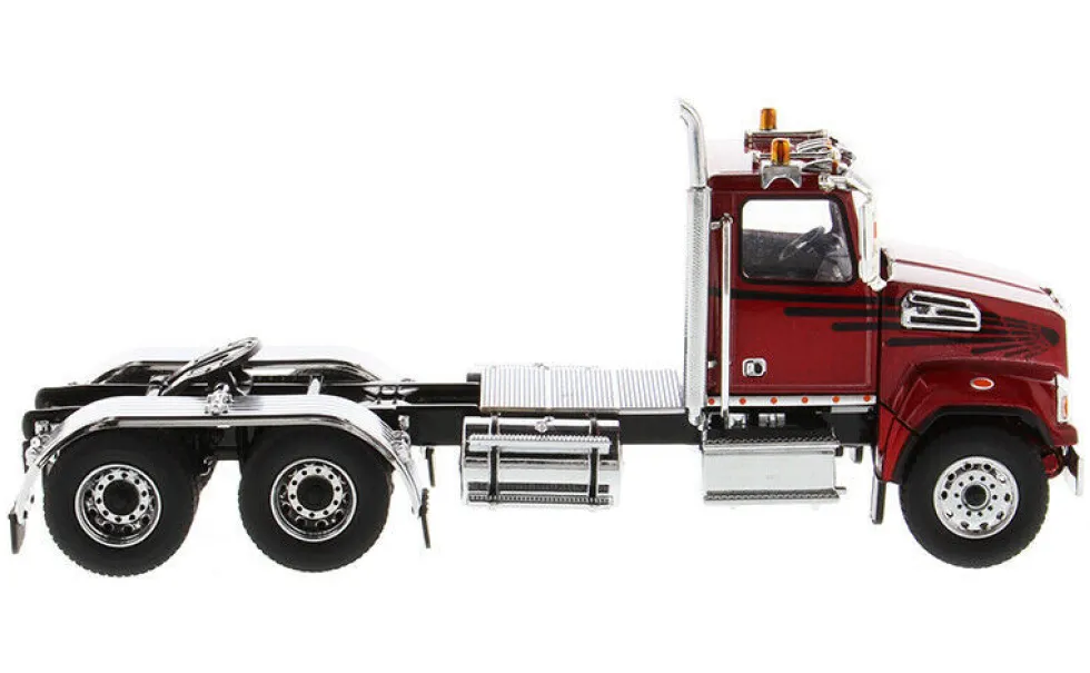Western Star 4700 SF Tandem Day Cab Tractor Metallic Red 1/50 Diecast Model Diecast Masters 71037