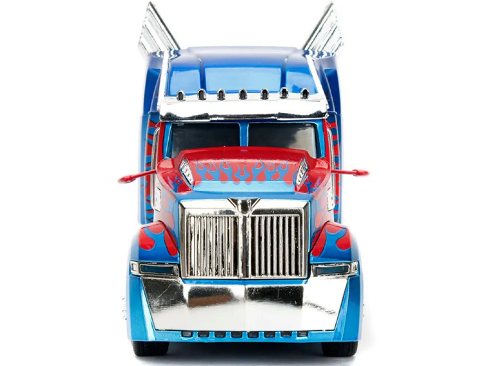 Western Star 5700 XE Phantom Optimus Prime Robot on Chassis Transformers 5 2017 Movie Hollywood Rides Series 1/24 Diecast Model Jada 98403