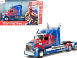 Western Star 5700 XE Phantom Optimus Prime Robot on Chassis Transformers 5 2017 Movie Hollywood Rides Series 1/24 Diecast Model Jada 98403
