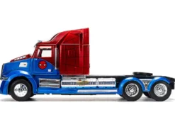 Western Star 57X Truck Tractor "Spider-Man" Blue and Red Metallic "Hollywood Rides" Series 1/24 Diecast Model by Jada