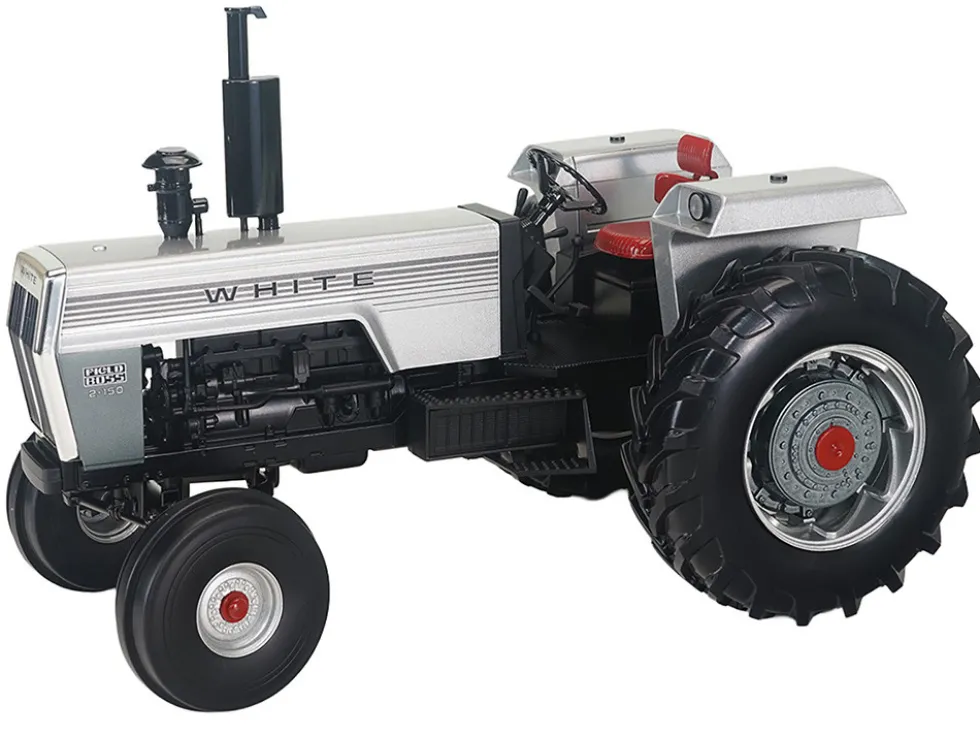 White 2-150 Open Station Wide Front Tractor Silver Metallic "Classic Series" 1/16 Diecast Model by SpecCast