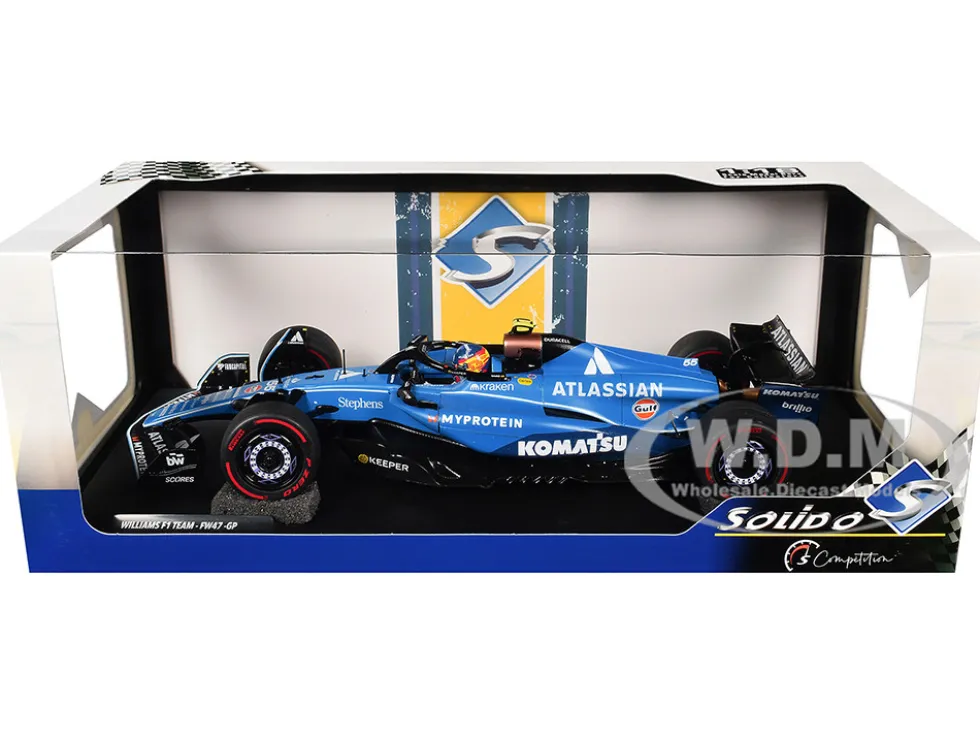 Williams FW47 #55 Carlos Sainz "Atlassian" Formula One F1 "Australian GP" (2025) "Competition" Series 1/18 Diecast Model Car by Solido