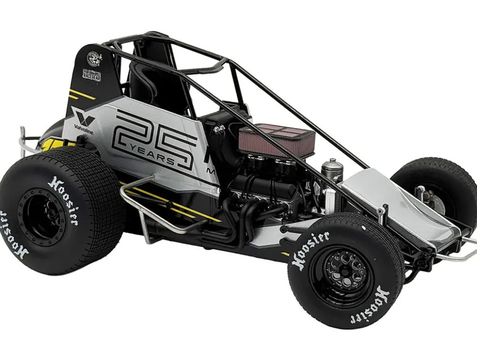 Winged Sprint Car #17 Cory Eliason "Devil Race Karts" Monte Motorsports (2025) 1/18 Diecast Model Car by ACME