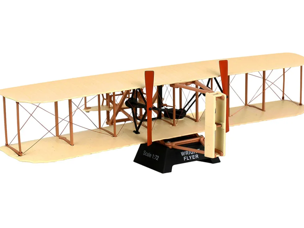 Wright Flyer Aircraft First Heavier Than Air Flying Machine 1/72 Diecast Model Airplane Postage Stamp PS5555