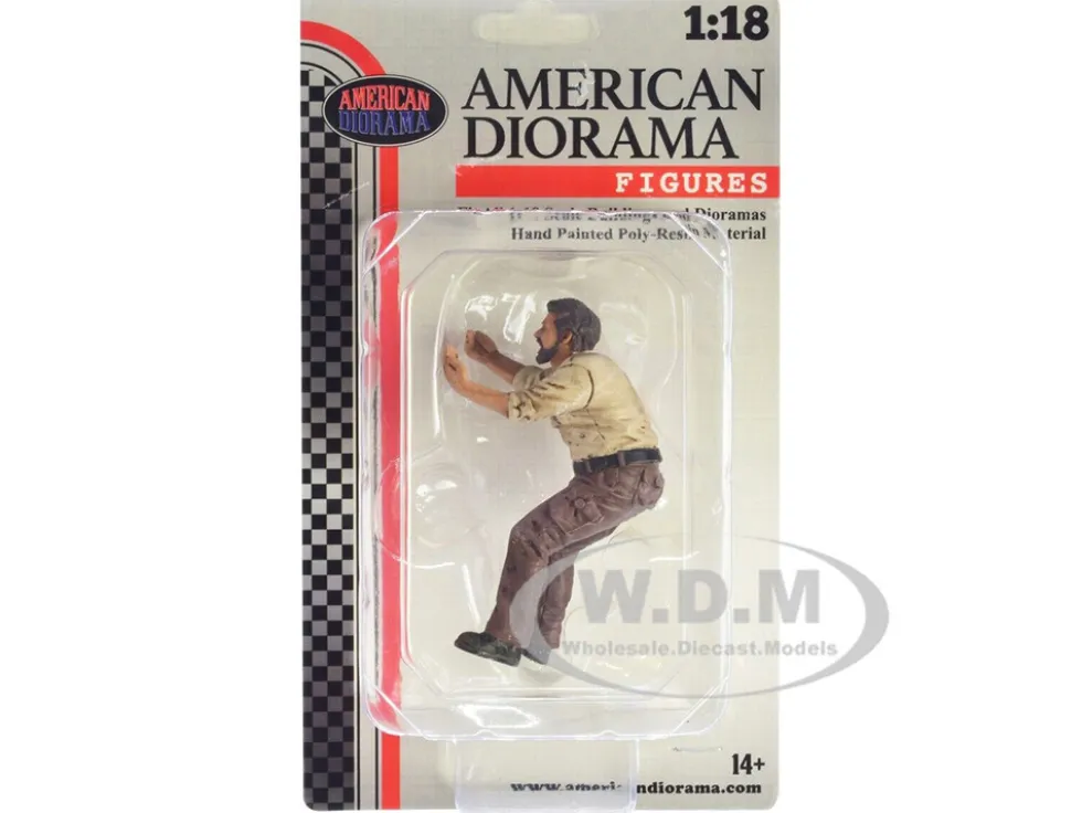 4X4 Mechanic Figure 6 for 1/18 Scale Models American Diorama AD18016